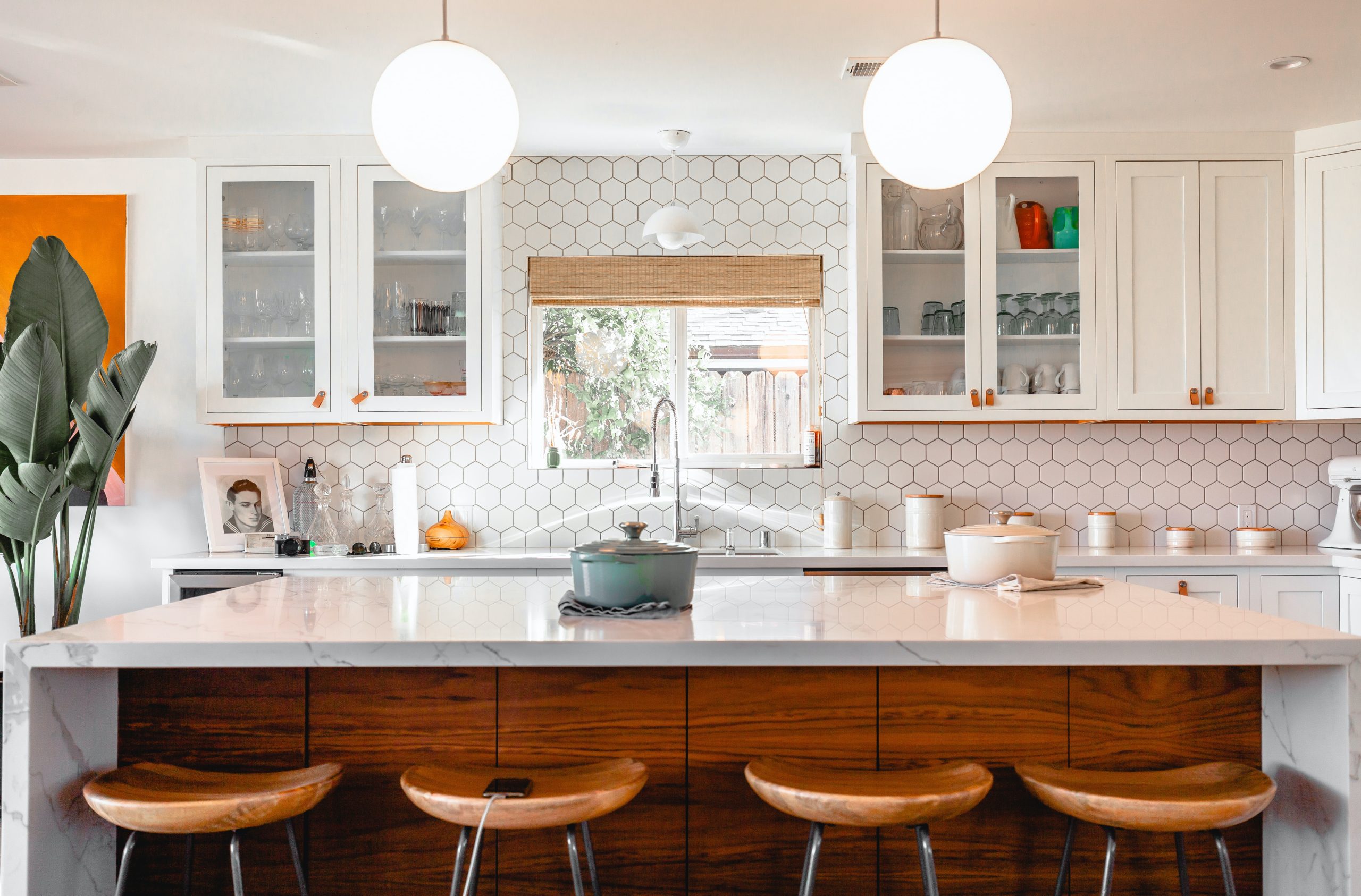 clean and bright kitchen