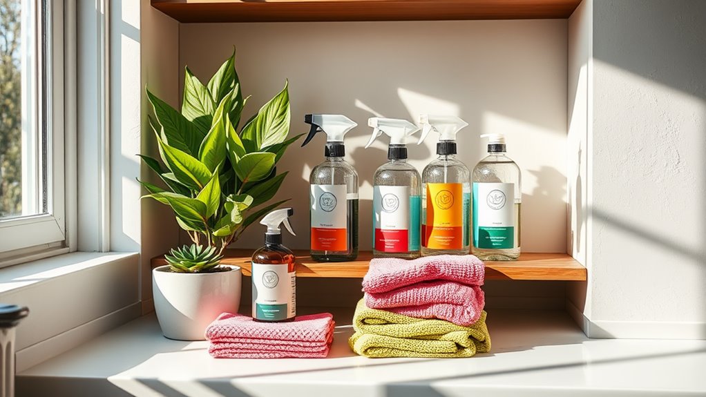 organize your cleaning supplies